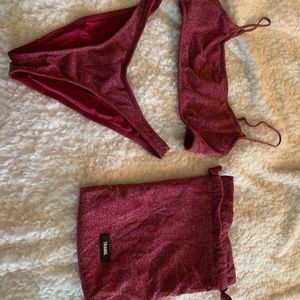 Triangl bikini set with bag